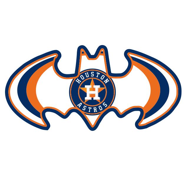 Houston Astros Batman Logo DIY iron on transfer (heat transfer)